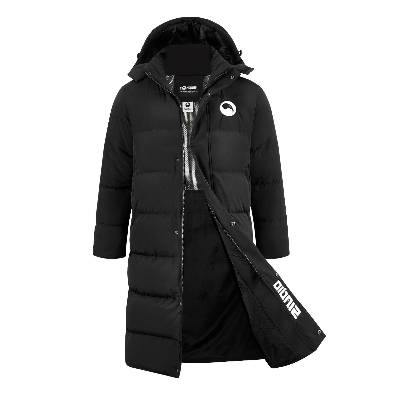 Sindio Men’s Heavyweight Long Down Parka – Waterproof Winter Puffer Jacket