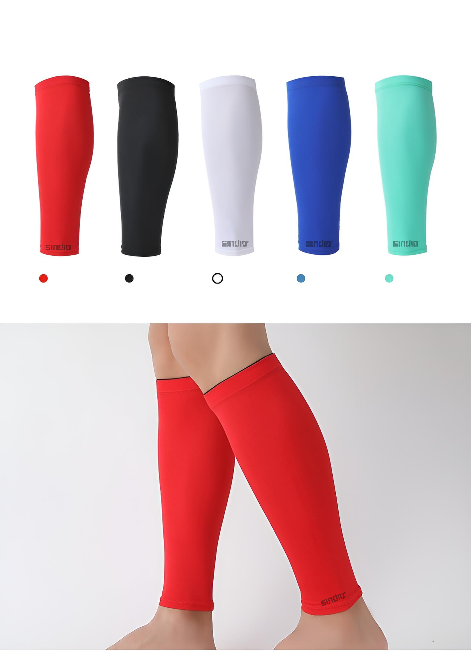 Sindio Footless Calf Compression Socks (Pair) – High-Elasticity Athletic Leg Socks for Kids, Teens & Adults - Image 2